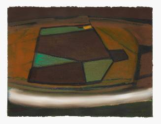 Brown, Green and Ochre with White Line (Orkney)