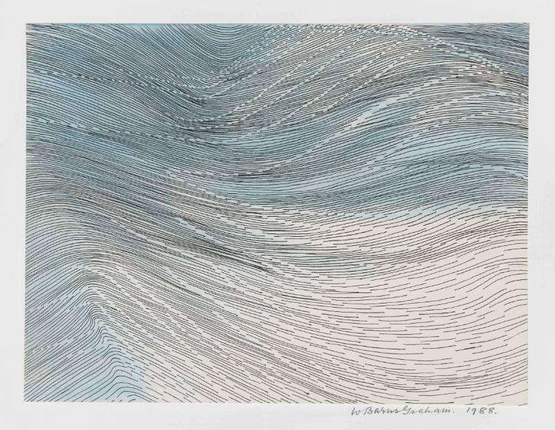 Incoming Movement in Water (Ice Blue and White)