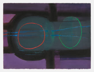 Two Circles on Purple, July 1990