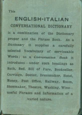 English-Italian Conversational Dictionary