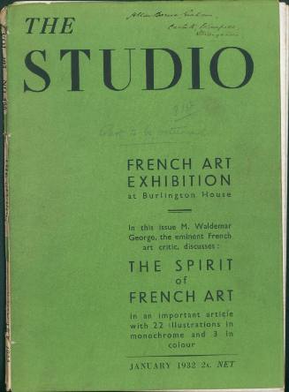 The Studio [January 1932, Vol. 103, No. 466]