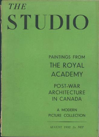 The Studio [August 1932, Vol. 104, No. 473]