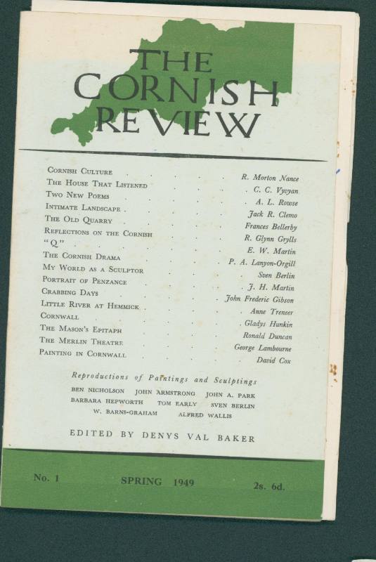 The Cornish Review [Spring 1949, Vol. 1]