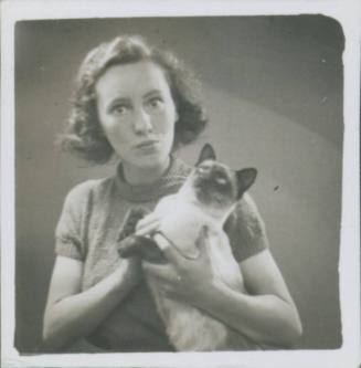 Wilhelmina Barns-Graham and Fusken Chuff studio portrait [cat]