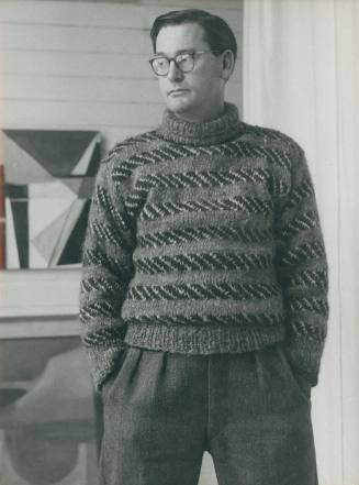 David Lewis in No. 1 Porthmeor Studios. December 1954