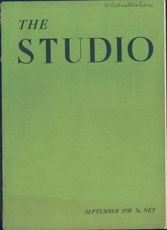 The Studio [September 1930, Vol. 100, No. 450]