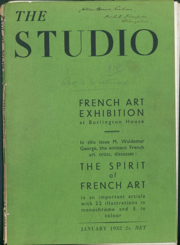 The Studio [January 1932, Vol. 103, No. 466]