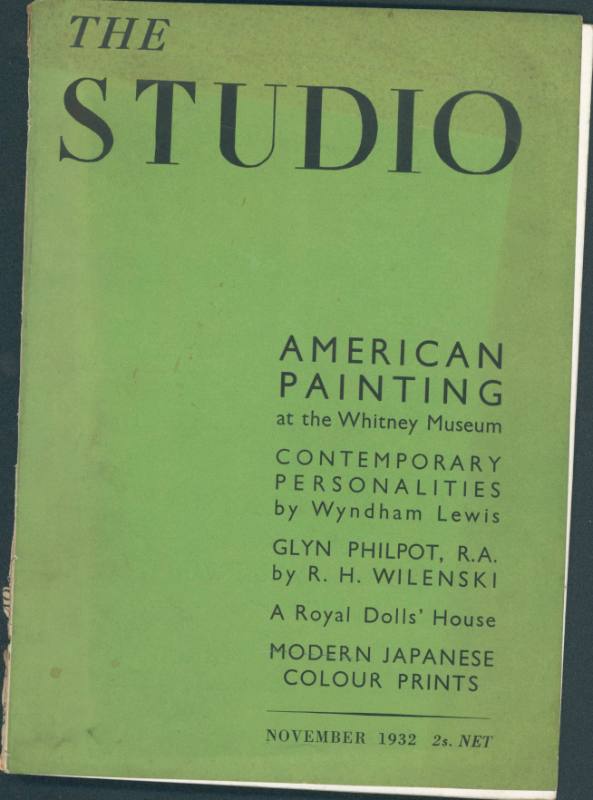 The Studio [November 1932, Vol. 104, No. 476]