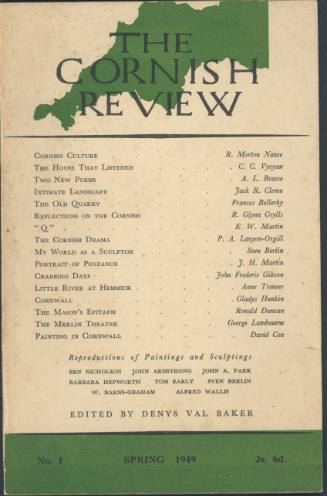 The Cornish Review [Spring 1949, Vol. 1]