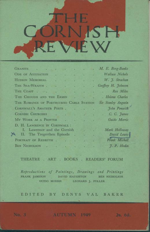 The Cornish Review [Autumn 1949, Vol. 3]
