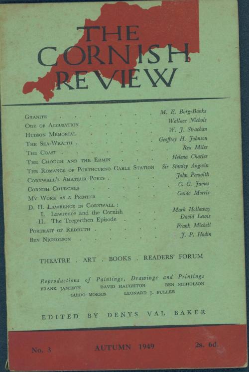 The Cornish Review [Autumn 1949, Vol. 3]