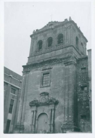 Front view of a building in Enna, Sicily