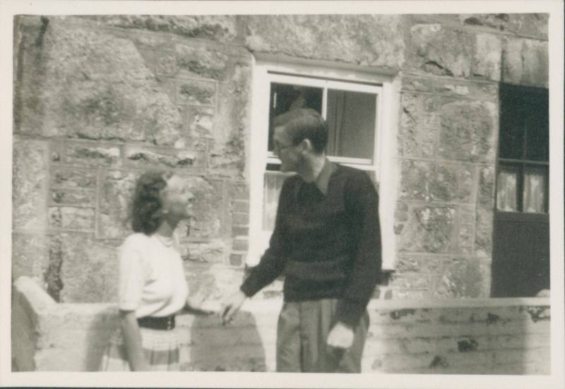 David Lewis and Wilhelmina Barns-Graham outside Teetotal Street.