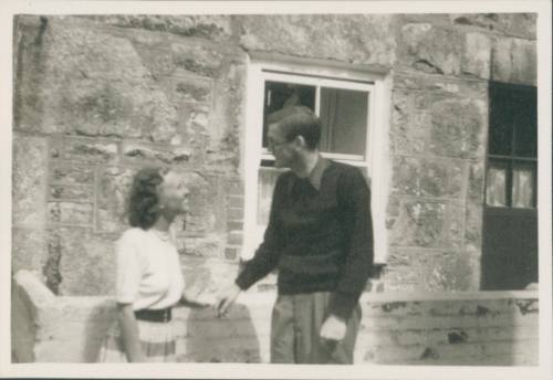 David Lewis and Wilhelmina Barns-Graham outside Teetotal Street.