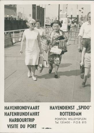 Wilhelmina Barns-Graham and mother in Rotterdam [Walking photo]