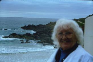 Wilhelmina Barns-Graham on Barnaloft balcony.