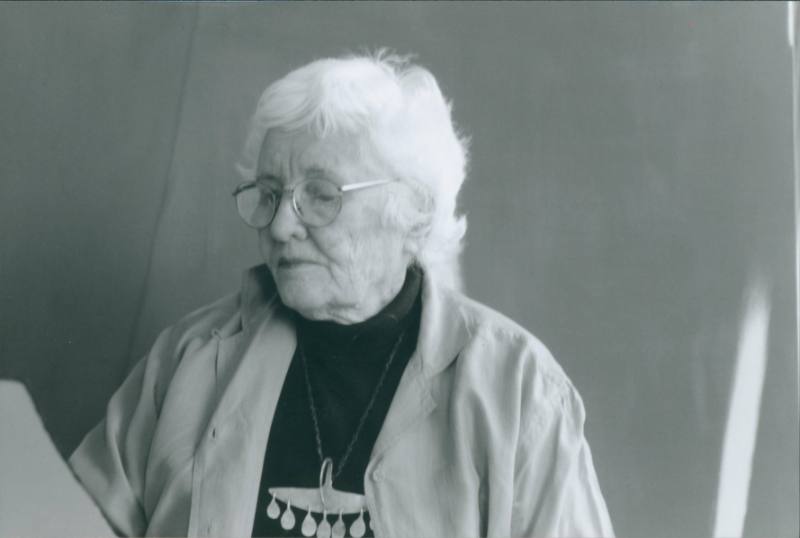 B&W half length portrait of Wilhelmina Barns-Graham [landscape]