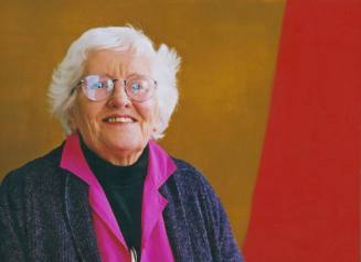 Half length portrait of Wilhelmina Barns-Graham [pink shirt]