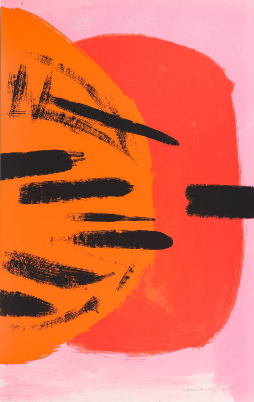 Orange and Red on Pink